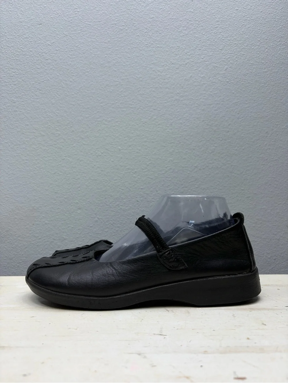 Arcopedico Shawna Black Leather Mary Jane Shoes Size 39